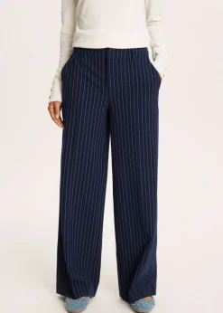 The Sting Wijde broek met strepen<DAMES Broeken