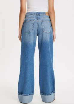 The Sting Wijde pintuck jeans<DAMES Jeans
