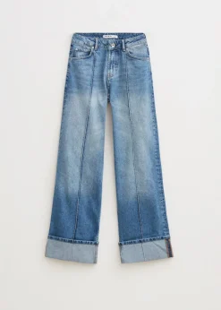 The Sting Wijde pintuck jeans<DAMES Jeans