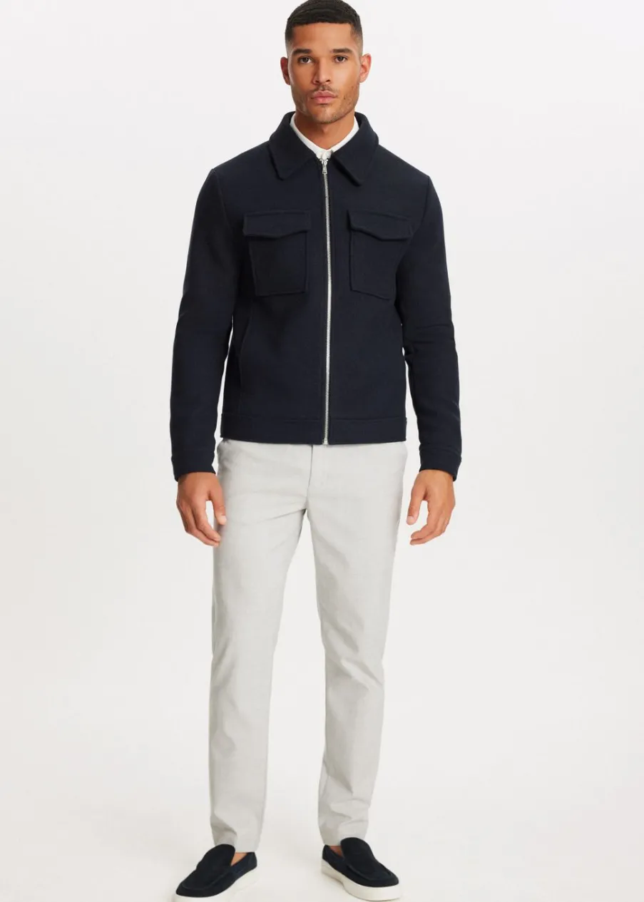 The Sting Wolmix jas met rits<Heren Jassen